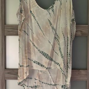 O/S, HardTail, neutral tie dye tunic